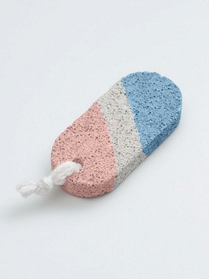 Пемза для педикюра, с подвесом, 9x4 см, в коробке, разноцветная