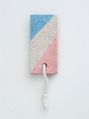 Пемза для педикюра, с подвесом, 8.5x4.5 см, разноцветная