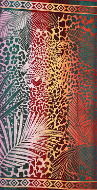 Леопард в джунглях 70x140 см