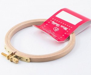 Пяльцы круглые с замком из бука диаметром 10,5 см высота обода 8 мм