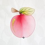 Яблоко - цветное украшение для штор