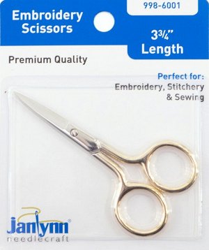 Ножницы для вышивания Janlynn длина 9,5 см