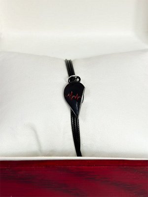 Парные магнитные браслеты "Red and black" (И)