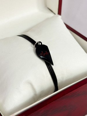 Парные магнитные браслеты "Red and black" (И)