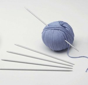 Спицы чулочные алюминиевые длиной 15 см №2,5