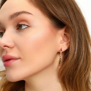 Серьги конго коллекция "" покрытие позолота 18К, арт.101.114