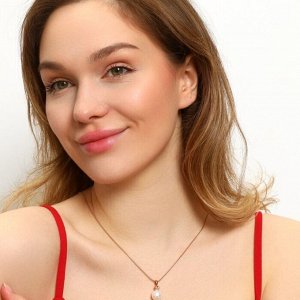 Кулон коллекция "" покрытие позолота 18К, вставка: искусственный жемчуг и фианиты, арт.101.141