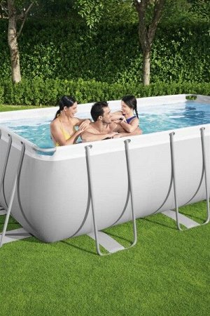 Каркасный бассейн (56456) BestWay [412х201х122см, 8124л, 79кг, карт.фил.-нас, лестн, попл.-дозатор]