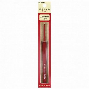 Крючок для вязания с ручкой "Etimo Red" Tulip