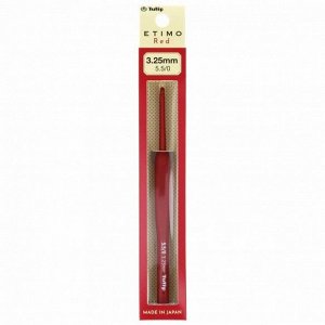 Крючок для вязания с ручкой "Etimo Red" Tulip