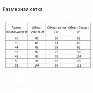 Размерная сетка