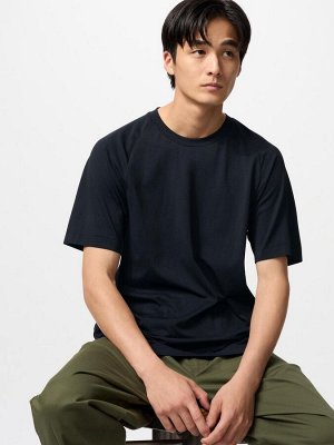 UNIQLO - мужская футболка с функцией Dry EX - 09 BLACK