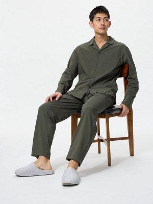 UNIQLO - мягкие домашние тапочки в мелкую полоску - 67 BLUE