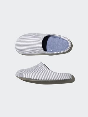 UNIQLO - мягкие домашние тапочки в мелкую полоску - 67 BLUE