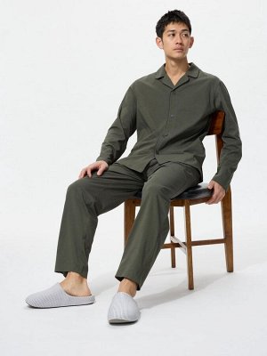 UNIQLO - мягкие домашние тапочки в мелкую полоску - 67 BLUE