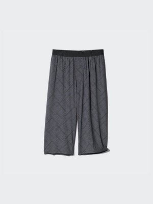 UNIQLO AIRism - тонкие домашние штаны с графическим дизайном - 07 GRAY