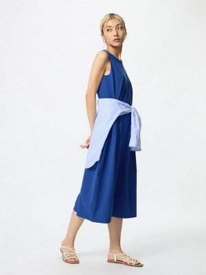 UNIQLO - свободное платье-баллон из джерси - 67 BLUE