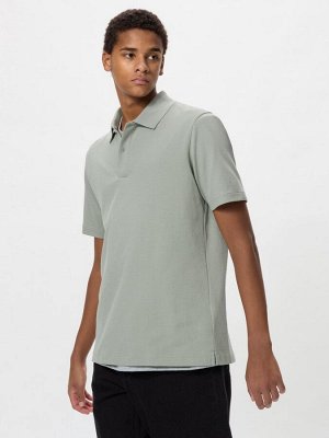 UNIQLO AIRism - хлопковая рубашка-поло Kanoko - 51 GREEN