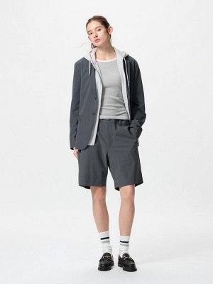 UNIQLO - ультраэластичные шорты унисекс - 57 OLIVE