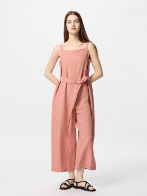 UNIQLO - свободный комбинезон из льняной смеси - 21 LIGHTORANGE