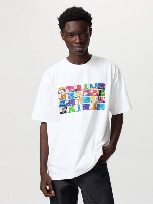 UNIQLO UT - хлопковая футболка с дизайном манги "Паразит" - 00 WHITE