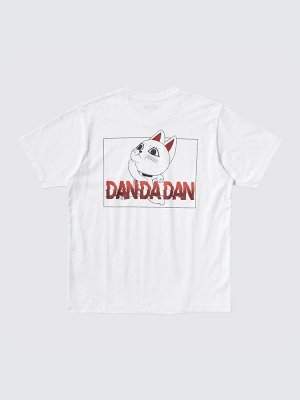 UNIQLO UT - хлопковая футболка с дизайном аниме "Dandadan" - 00 WHITE