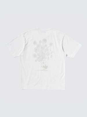UNIQLO UT - хлопковая футболка с дизайном манги "Спираль" - 00 WHITE