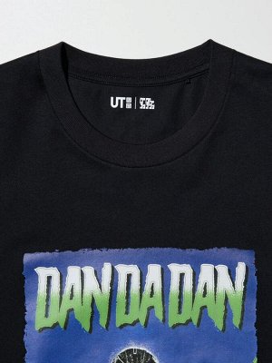 UNIQLO UT - хлопковая футболка с дизайном аниме "Dandadan" - 09 BLACK