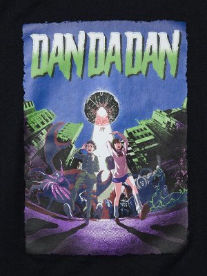 UNIQLO UT - хлопковая футболка с дизайном аниме "Dandadan" - 09 BLACK