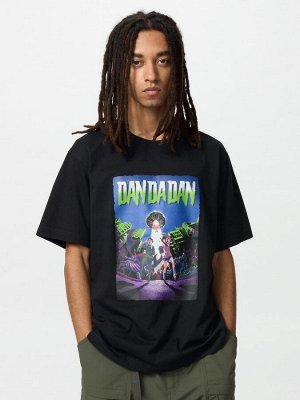 UNIQLO UT - хлопковая футболка с дизайном аниме "Dandadan" - 09 BLACK