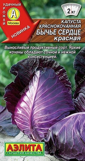 Капуста к/к Бычье сердце красное (Код: 92329)