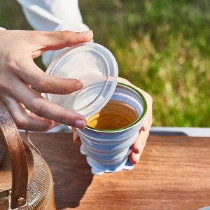 Стакан складной, силиконовый, портативный, 270 мл, 1 шт