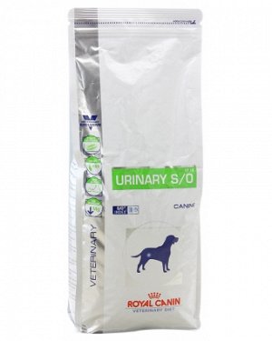 Royal Canin  URINARY S/O CANINE (УРИНАРИ С/О КАНИН)
диета для собак при лечении и профилактике мочекаменной болезни (струвиты. оксалаты)