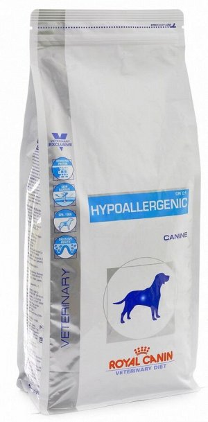 Royal Canin  HYPOALLERGENIC  CANINE (ГИППОАЛЛЕРДЖЕНИК КАНИН)
диета для собак с пищевой аллергией/непереносимостью