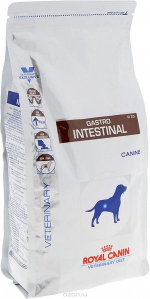 Royal Canin  GASTROINTESTINAL CANINE (ГАСТРОИНТЕСТИНАЛ КАНИН)
диета для собак при нарушениях пищеварения
