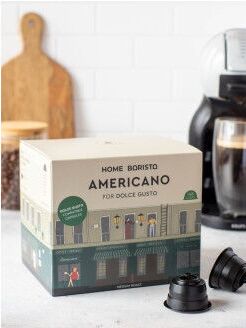 Кофе в капсулах AMERICANO Home Barista  Упаковка 48 капсул для кофемашин DOLCE GUSTO