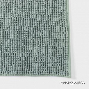 Коврик для дома LaDо́m, букли, плотность 1000 г, 50x80 см, мятный
