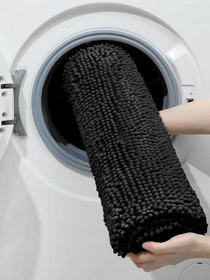 Коврик для дома LaDо́m, букли, плотность 1400 г, 50x80 см, графитовый