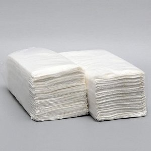 Полотенца бумажные, V-сложения, 23*20 см, 25 г/м*, 200 шт., белые