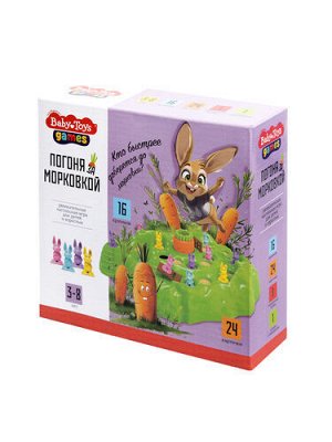 Игра настольная "Погоня за морковкой" Baby toys