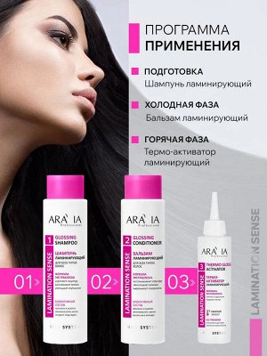 ARAVIA Professional Термо-активатор ламинирующий для всех типов волос Thermo Gloss Activator, 150 мл, Аравия