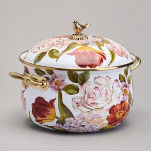 Эмалированная кастрюля с крышкой Фландрия, 2.1 л, диаметр 16 см, 1 шт.