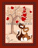 Полотенце вафельное кухонное &quot;Котики&quot;6