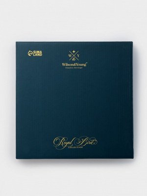 Тарелка WY Royal bird, d=26.5 см, фарфор, синяя