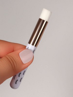 Кисть для очищения ресниц, 9.7(±1) см, белая