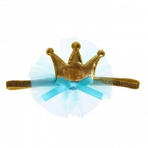Карнавальный набор «Принцесса», 2 предмета: повязка, юбка двухслойная, 3-5 лет, цвет голубой