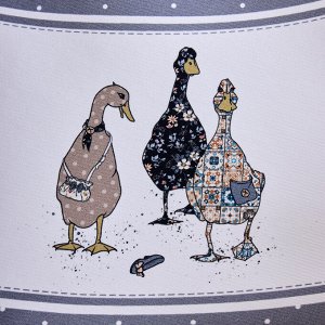 Круглая скатерть "Family Farm" 150 см, 100% хлопок, графит, твил с пропиткой, 1 шт.
