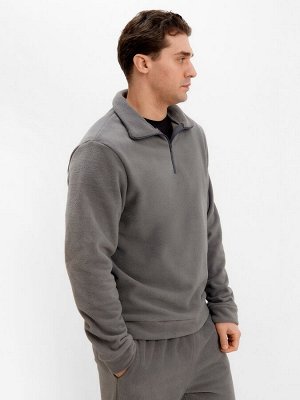 Джемпер флисовый мужской MINAKU: Fleece Soft, графитовый