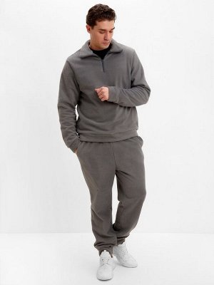 Джемпер флисовый мужской MINAKU: Fleece Soft, графитовый