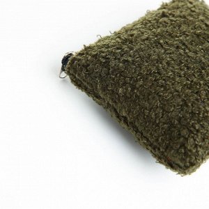 Кошелёк монетница на молнии, цвет зелёный
